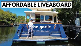 BETTER THAN A HOUSE 🤯 2003 Marlow 70E “The Garlic” Liveaboard Yacht Tour