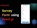 Project Build Survey Form Using React JS
