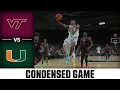 Virginia Tech vs Miami Condensed Game 2025-26 ACC Men s Basketball