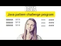 Java pattern challenge part - 29 Easy Learning Genius
