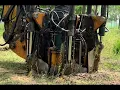 Heavy-Duty Tree Spade Machine in Action Fast Precise Tree Transplanting Process
