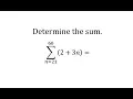 Determine the Partial Sum of an Arithmetic Series Given in Sigma Notation