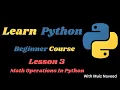 Basic Math Operations - Lesson 3