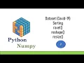 Python NumPy Tutorial Machine Learning Basic Part-7 Dataset Covid-19
