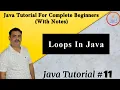 Loops In Java While Do-While For Loop Basic Understanding Of Java By Harvinder Singh