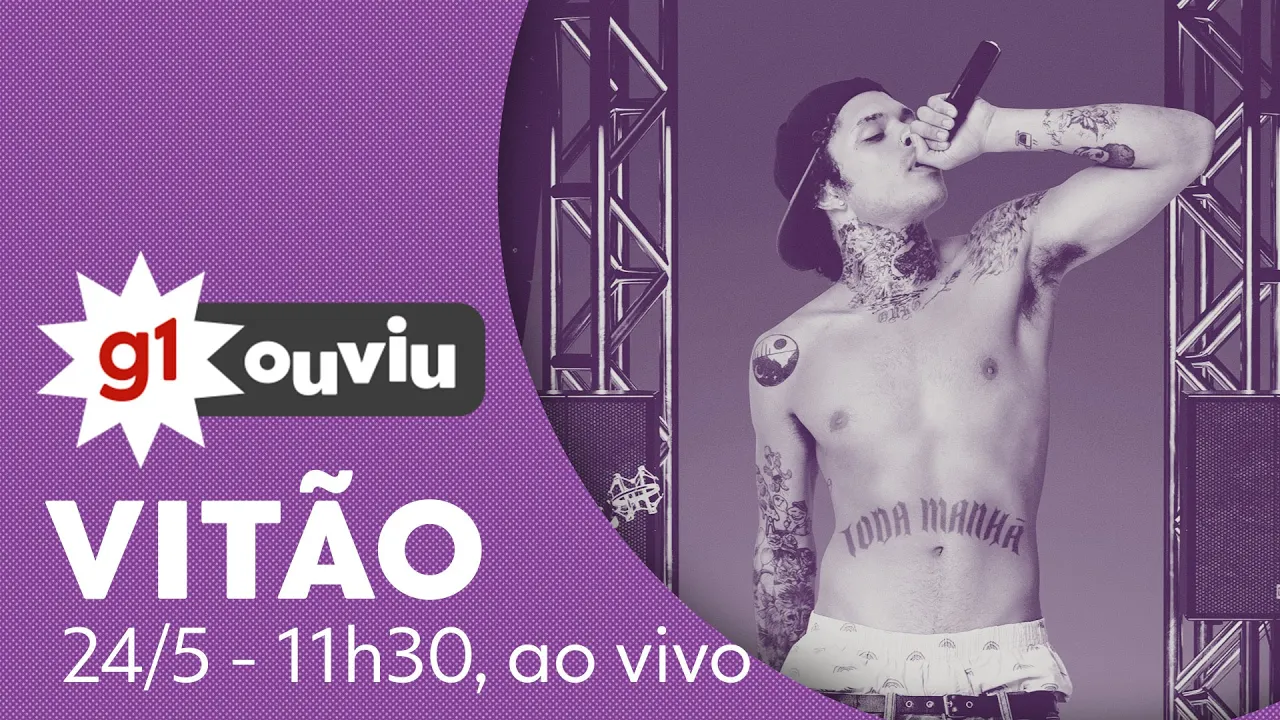 Vitão é entrevistado no g1 ouviu ao vivo desta quarta-feira