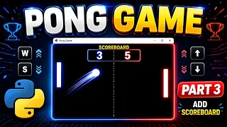 Build Pong Game in Python Part 3 - Add Scoreboard