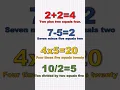 How to Read Math Operations