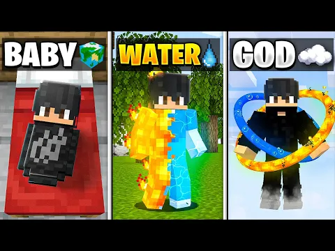Video Thumbnail: Birth to Death as ELEMENTAL GOD in Minecraft!