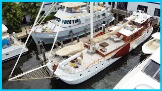 The Interior of This 91′ STEEL DREAM SHIP WILL SHOCK YOU [Full Tour] Learning the Lines