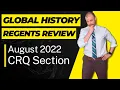 Global History Regents Review CRQ From August 2022
