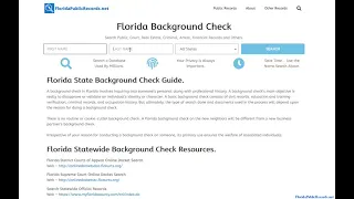 Search Florida Court Records By Name and Case Number