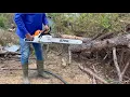 Stihl MS 382 Chainsaw 24inch opening and testing