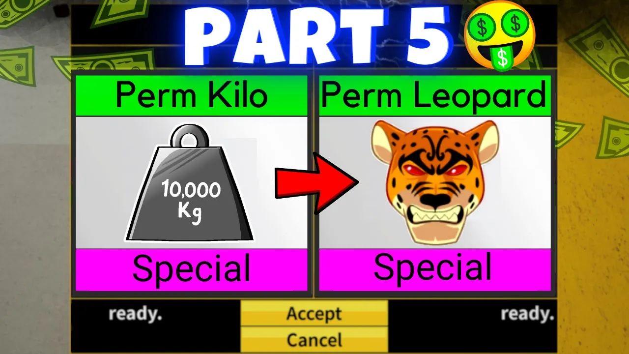 Perm Kilo To Perm Leopard in Blox Fruits! BEST Trades 🤑 (Part 5)