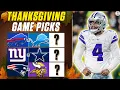 NFL EXPERT PICKS Predictions For THANKSGIVING DAY Games CBS Sports