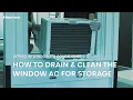 Hisense Window Air Conditioner How to Drain Clean the Window AC for Storage