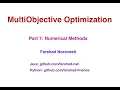 part 7 Numerical methods for multiobjective optimization