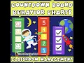 Countdown Board Assembly and Use for Individual Behavior Chart