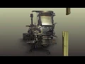 Linotype Setzmaschine - 3D Animation