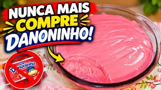 DANONINHO CASEIRO IGUALZINHO AO DE MERCADO! FÁCIL E ECONÔMICO!