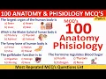 100 Anatomy and Physiology question and answers Anatomy and Physiology MCQ s