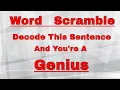Decode This Sentence And You re A Genius
