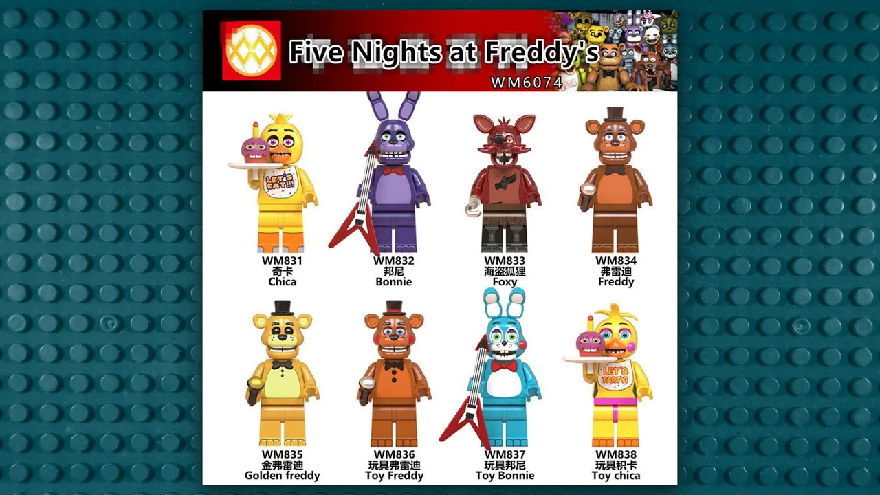 Lego Five Nights at Freddy's FNAF Unofficial Lego Minifigures