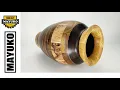ELEGANT SEGMENTED VASE wood turning