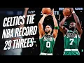 The Boston Celtics TIE The NBA Single Game 3-POINT RECORD 29 Made Threes October 22 2024