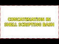 Ubuntu Concatenation in Shell Scripting Bash
