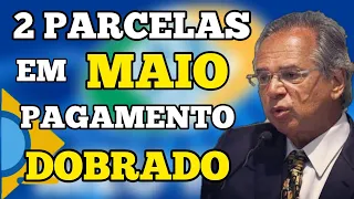 R$300, R$500, R$750! 2 COTAS EM MAIO DO AUXÍLIO EMERGENCIAL 2021. PAGAMENTO PARA NOVOS APROVADOS!