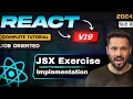 React JS 19 Tutorial in Hindi jsx exercise implementation