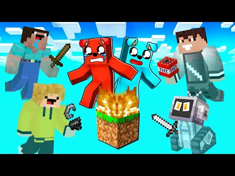 Video Thumbnail: WOJANOWICE TROLLUJĄ LUCZKA i PIMPKA na JEDNYM BLOKU w Minecraft!