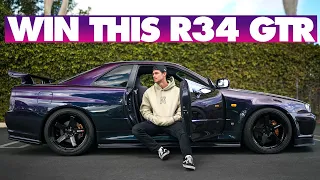 THE ULTIMATE DREAM CAR WIN OUR R34 SKYLINE GTR