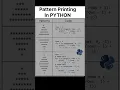 Learn Pattern Printing In Seconds Python