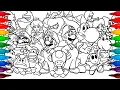 The SUPER MARIO GALAXY Movie Coloring Pages Satisfying Coloring Characters from Super Mario