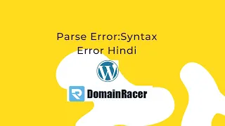 Parse Error Syntax Error Hindi