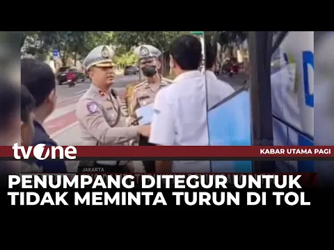 Sopir Bus Damri Ditilang usai Kedapatan Menurunkan Penumpang di Tol