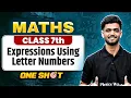 Expressions Using Letter Numbers Class 7 One Shot Maths Priyanshu Sir