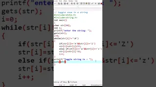 Toggle case in a string