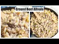 Ground Beef Alfredo Pasta Recipe