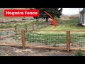 How to INSTALL a HOGWIRE FENCE - Start to Finish