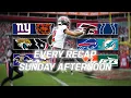 Every Recap from Sunday Afternoon 2025 NFL Season Week 10