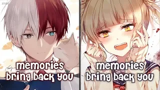 Nightcore Memories Switching Vocals Lyrics 