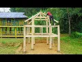 Download Lagu Building a Log Cabin Reuse Wood of Old House - Use Manual Winch To Install The Wood Parts.