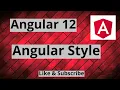 Angular 12 Angular Style Component Style Internal Style Inline Style