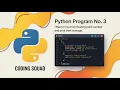 Python Program to input two floating point numbers and print their average Python Programs