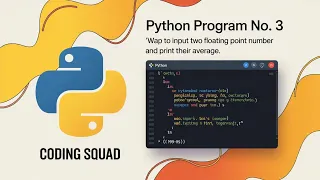 Python Program to input two floating point numbers and print their average Python Programs