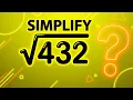 Simplify Square Root 432 432