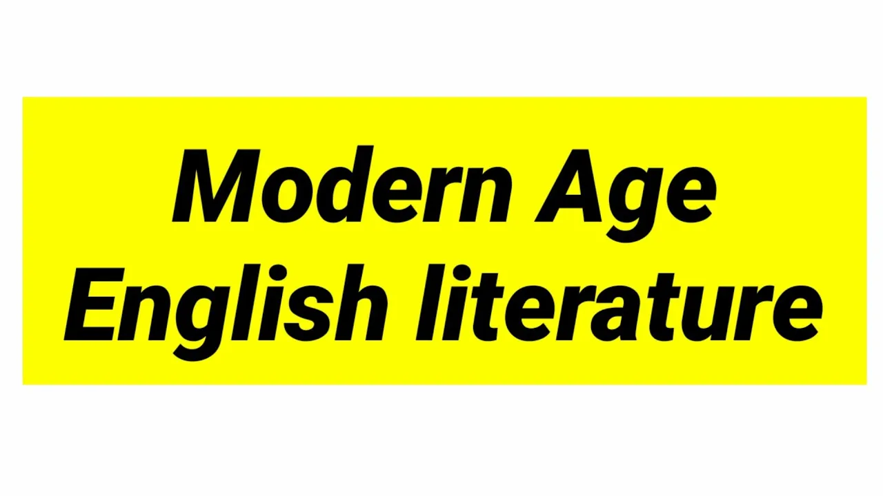 Modern Age in English Literature #english #literature #Yeats #hardy